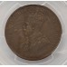 AUSTRALIA 1925 . ONE 1 PENNY . PCGS XF40